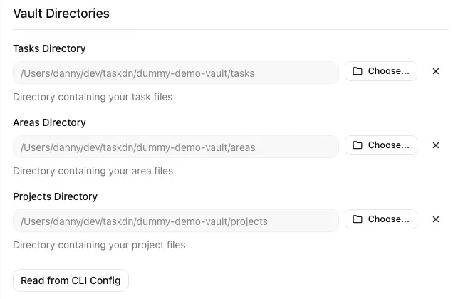 Vault preferences pane