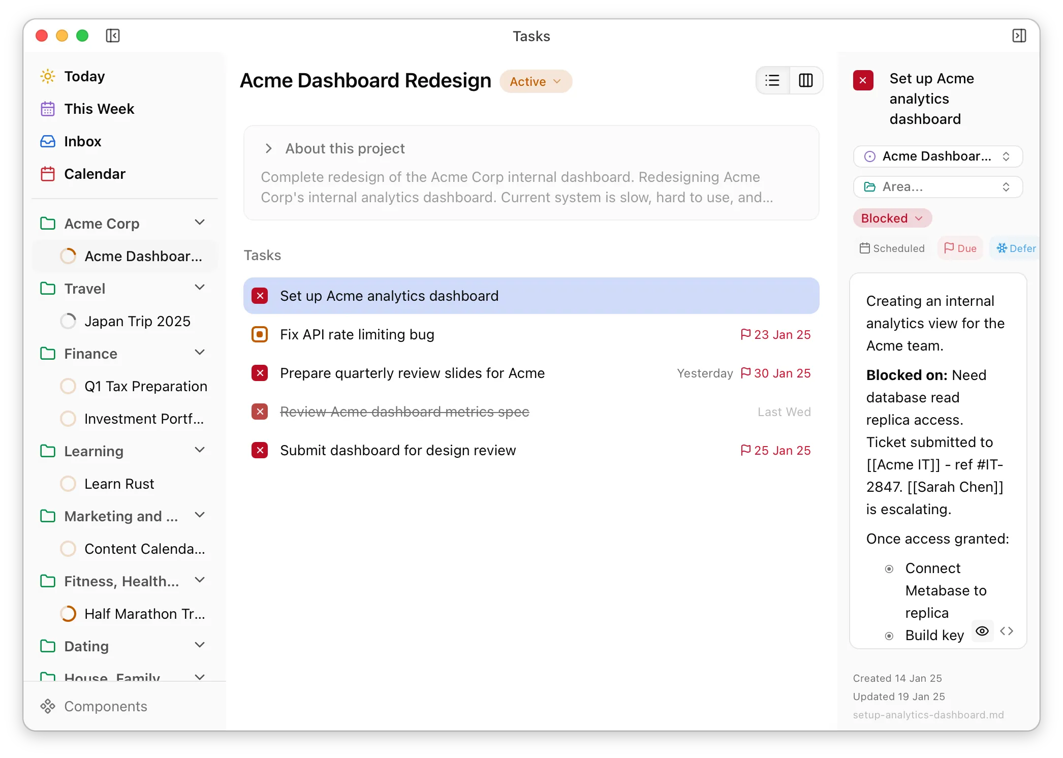 Desktop app screenshot